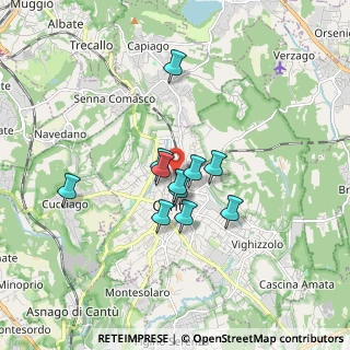 Mappa Via Curtatone, 22063 Cantù CO, Italia (1.25182)