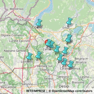 Mappa Via Curtatone, 22063 Cantù CO, Italia (6.87462)