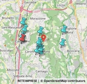Mappa Via Pollo, 21040 Caronno Varesino VA, Italia (1.51231)