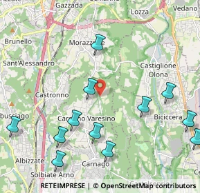 Mappa Via Pollo, 21040 Caronno Varesino VA, Italia (2.51583)