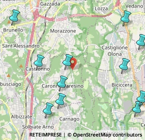 Mappa Via Pollo, 21040 Caronno Varesino VA, Italia (2.81091)