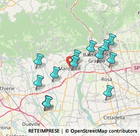 Mappa Via Montelo Villaggio Giovanni Paolo II, 36063 Marostica VI, Italia (7.13)