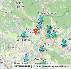 Mappa Via Giacomo Leopardi, 24031 Almenno San Salvatore BG, Italia (2.11636)