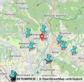 Mappa Via Giacomo Leopardi, 24031 Almenno San Salvatore BG, Italia (3.27353)