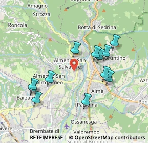 Mappa Via Giacomo Leopardi, 24031 Almenno San Salvatore BG, Italia (1.8375)