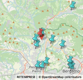 Mappa Via Giacomo Leopardi, 24031 Almenno San Salvatore BG, Italia (4.36385)