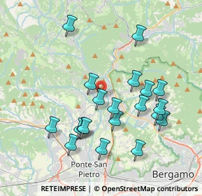 Mappa Via Giacomo Leopardi, 24031 Almenno San Salvatore BG, Italia (3.7585)