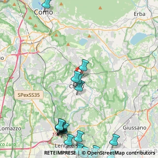 Mappa Via U. Maddalena, 22063 Cantù CO, Italia (6.3575)