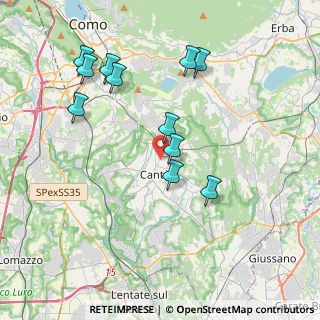 Mappa Via U. Maddalena, 22063 Cantù CO, Italia (3.83364)