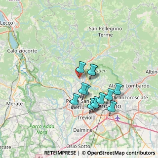Mappa Via Dante Alighieri, 24031 Almè BG, Italia (6.08077)