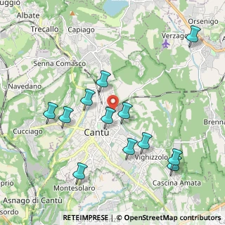 Mappa Via Costantino, 22063 Cantù CO, Italia (2.07917)