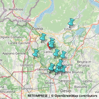 Mappa Via Costantino, 22063 Cantù CO, Italia (6.29923)
