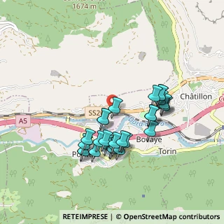 Mappa SS 26 della Valle d'Aosta, 11024 Chatillon AO, Italia (0.82143)