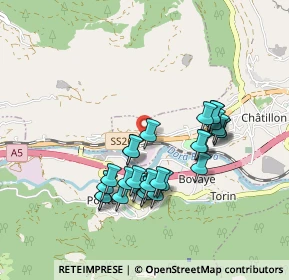 Mappa SS 26 della Valle d'Aosta, 11024 Chatillon AO (0.82143)