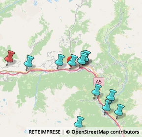 Mappa SS 26 della Valle d'Aosta, 11024 Chatillon AO (7.48077)