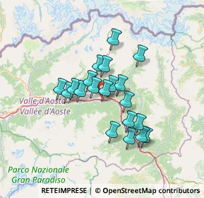 Mappa SS 26 della Valle d'Aosta, 11024 Chatillon AO (10.168)