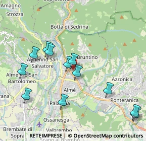 Mappa Via Sereno Milesi Locatelli, 24018 Villa d'Almè BG, Italia (2.09917)