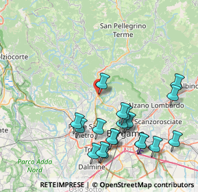 Mappa Via Sereno Milesi Locatelli, 24018 Villa d'Almè BG, Italia (8.753)