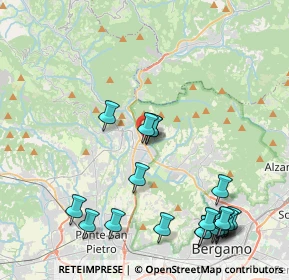 Mappa Via Sereno Milesi Locatelli, 24018 Villa d'Almè BG, Italia (5.04)