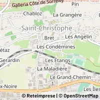 Map Saint-Christophe