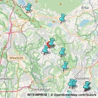 Mappa Via Dalmazia, 22063 Cantù CO, Italia (6.27917)