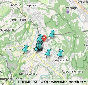 Mappa Via Dalmazia, 22063 Cantù CO, Italia (1.07538)