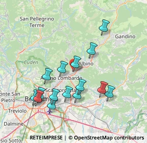 Mappa Via Carso, 24027 Nembro BG, Italia (7.32733)
