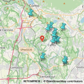 Mappa Via Raffaello, 22060 Cucciago CO, Italia (3.68167)