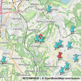 Mappa Via Raffaello, 22060 Cucciago CO, Italia (2.85333)