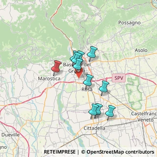 Mappa Via Cà Dolfin, 36061 Bassano del Grappa VI, Italia (5.27545)