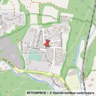 Mappa Via Andrate Vecchia, 1, 22073 Fino Mornasco, Como (Lombardia)
