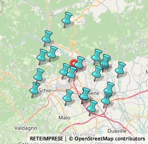 Mappa Via Castegnare, 36013 Piovene Rocchette VI, Italia (6.72)