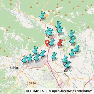 Mappa Via Castegnare, 36013 Piovene Rocchette VI, Italia (3.6645)