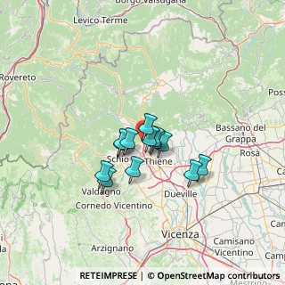 Mappa Via Castegnare, 36013 Piovene Rocchette VI, Italia (8.32462)