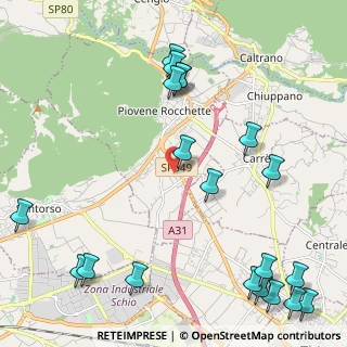 Mappa Via Castegnare, 36013 Piovene Rocchette VI, Italia (2.9395)