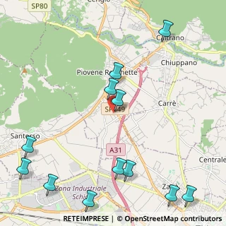 Mappa Via Castegnare, 36013 Piovene Rocchette VI, Italia (2.88917)