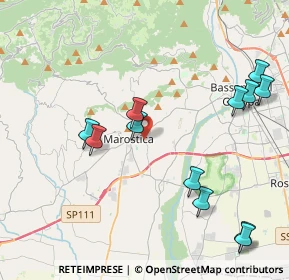 Mappa Via Levà, 36063 Marostica VI, Italia (4.63917)