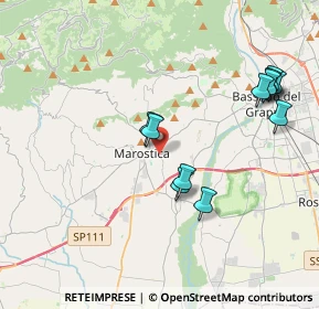 Mappa Via Levà, 36063 Marostica VI, Italia (3.95636)