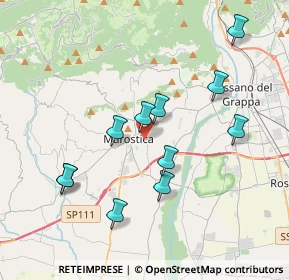 Mappa Via Levà, 36063 Marostica VI, Italia (3.66545)