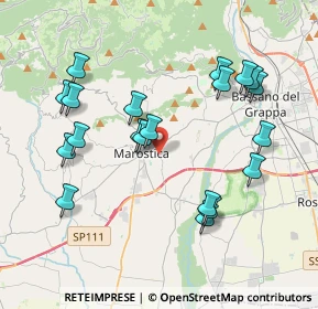 Mappa Via Levà, 36063 Marostica VI, Italia (3.9765)