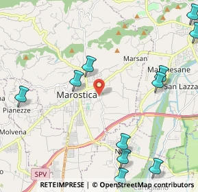 Mappa Via Levà, 36063 Marostica VI, Italia (2.83455)