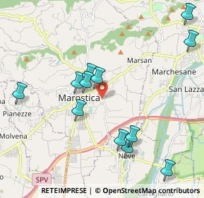 Mappa Via Levà, 36063 Marostica VI, Italia (2.16667)