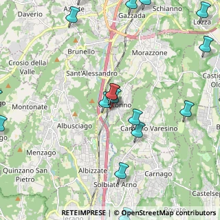 Mappa Via Cavour, 21040 Castronno VA, Italia (3.069)