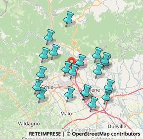 Mappa Via Monte Pasubio, 36013 Piovene Rocchette VI, Italia (6.833)