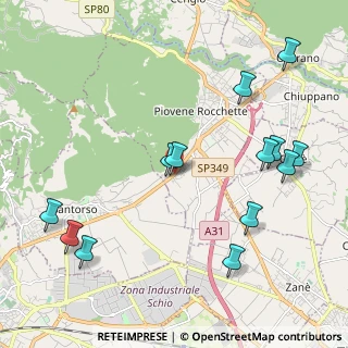 Mappa Via Monte Pasubio, 36013 Piovene Rocchette VI, Italia (2.42692)