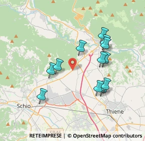 Mappa Via Monte Pasubio, 36013 Piovene Rocchette VI, Italia (3.40417)