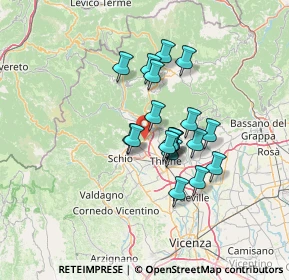 Mappa Via Monte Pasubio, 36013 Piovene Rocchette VI, Italia (10.09)