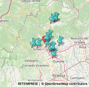 Mappa Via Monte Pasubio, 36013 Piovene Rocchette VI, Italia (8.75833)