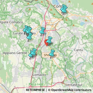 Mappa Via Raimondi, 22073 Fino Mornasco CO, Italia (3.75273)