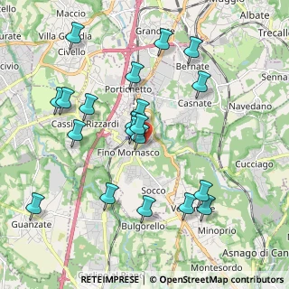 Mappa Via Raimondi, 22073 Fino Mornasco CO, Italia (2.0295)